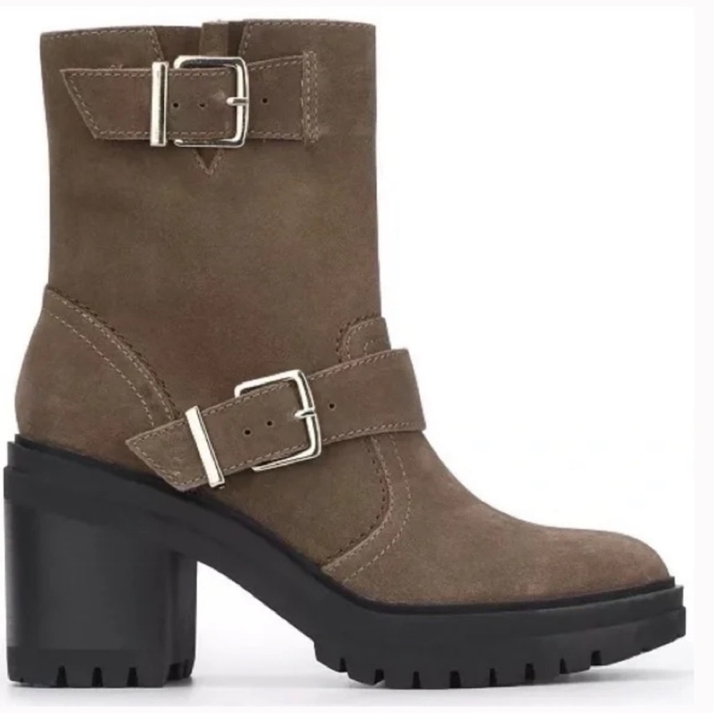 Kenneth Cole New York Rhode Heel Buckle Polar Grip Booties